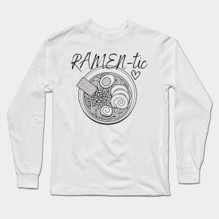 Minimalist Ramen-tic Long Sleeve T-Shirt